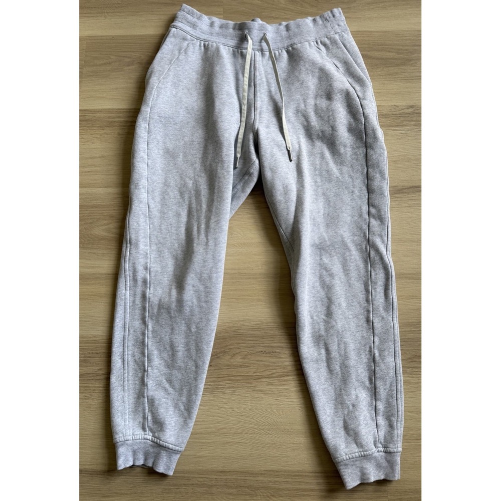 Lululemon Scuba High-Rise Jogger Fleece 28" Womens 10 Heathered Light Grey